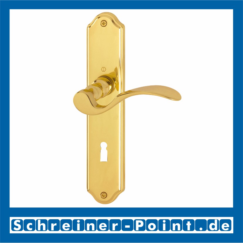 Hoppe Potsdam Langschild-Garnitur F71 Messing poliert, M112PL/310P, 4946327, 4946459, 4946194, 8079303, 8079311